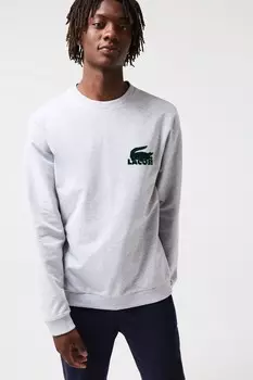 Толстовка из серого джерси Lacoste, серый
