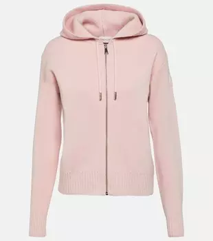 Толстовка из шерсти и кашемира с логотипом Moncler, розовый