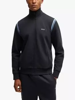 Толстовка из смеси хлопка HUGO BOSS, темно-синий