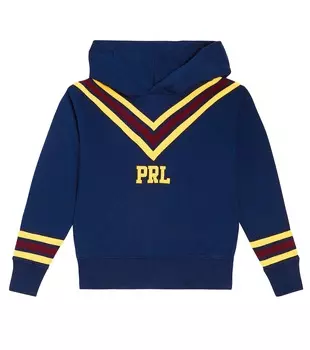 Толстовка из смесового хлопка Polo Ralph Lauren Kids, синий