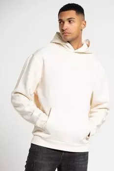 Толстовка из смесового хлопка с графическими принтами в тон Blank Essentials, бежевый