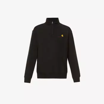 Толстовка из смесового хлопка с вышитым логотипом Carhartt Wip, черный