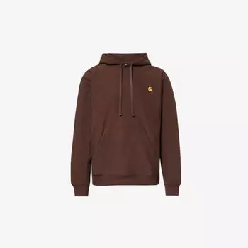 Толстовка из смесового хлопка с вышитым логотипом American Script Carhartt Wip, цвет tobacco