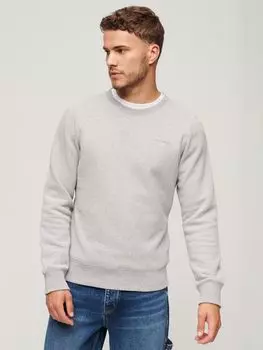 Толстовка из стираного хлопка в винтажном стиле Superdry, колледж грей марл