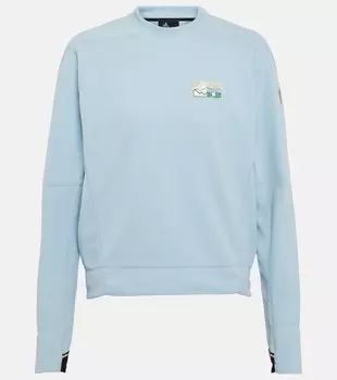 Толстовка из технического джерси MONCLER GRENOBLE, синий