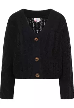 Толстовка IZIA Cropped Strickjacke, черный