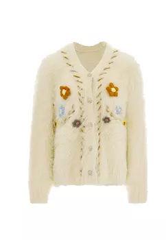 Толстовка IZIA Strickjacke, белый