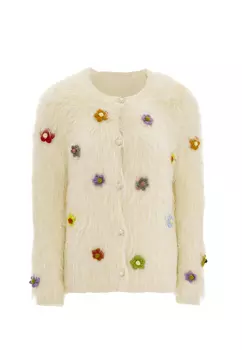 Толстовка IZIA Strickjacke, белый