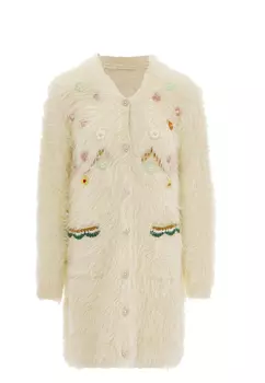 Толстовка IZIA Strickjacke, белый