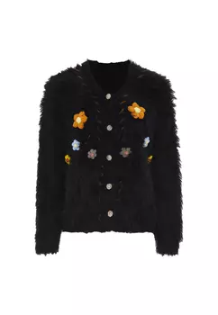 Толстовка IZIA Strickjacke, черный