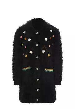 Толстовка IZIA Strickjacke, черный