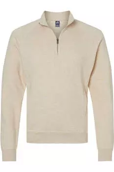 Толстовка J. America Triblend с застежкой-молнией на четверть длины, цвет oatmeal triblend