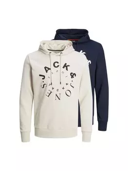 Толстовка Jack & Jones 2er Pack, цвет blau/wei