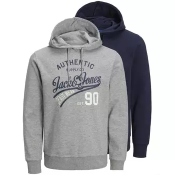 Толстовка Jack & Jones 2er Pack, цвет Grau/Dunkelblau