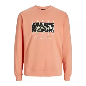 Толстовка Jack & Jones Aruba Aop Branding, оранжевый
