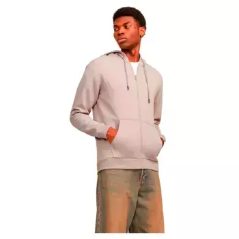 Толстовка Jack & Jones Bradley full zip, бежевый/серый