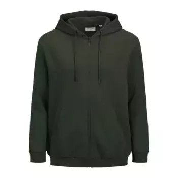Толстовка Jack & Jones Bradley Plus Size full zip, зеленый