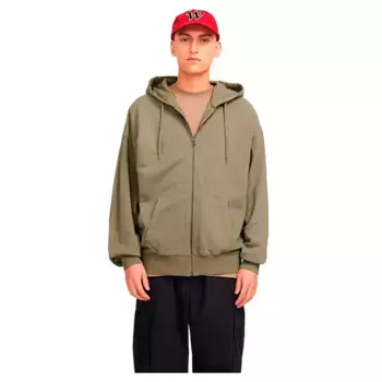 Толстовка Jack & Jones Charge Faded full zip, зеленый
