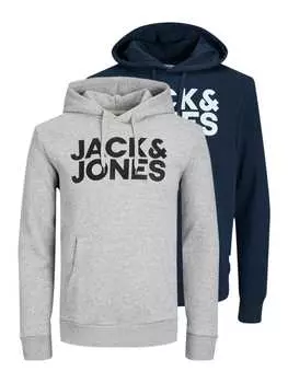 Толстовка Jack & Jones, цвет dunkelblau/grau