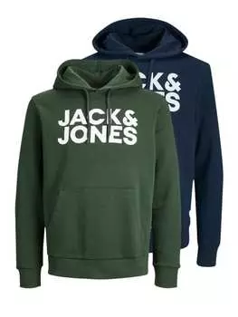 Толстовка Jack & Jones, цвет dunkelblau/grn