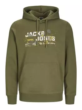 Толстовка JACK & JONES, цвет Green/Olive