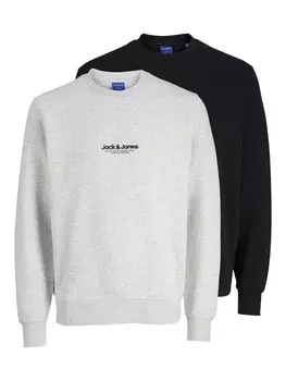 Толстовка JACK & JONES, цвет Light grey/Black