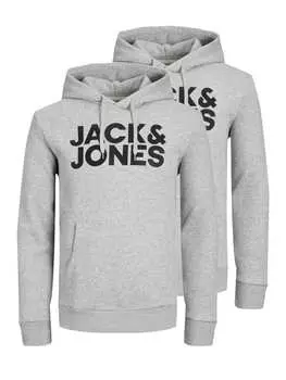 Толстовка Jack & Jones, цвет light grey melange