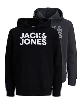 Толстовка Jack & Jones, цвет schwarz/dunkelgrau