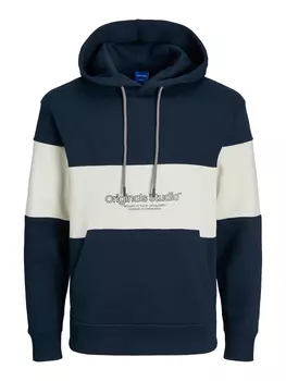 Толстовка Jack & Jones Design Kapuzenpullover Hoodie, темно-синий