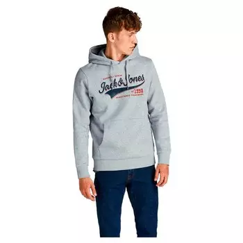 Толстовка Jack & Jones Hooded Logo, серый