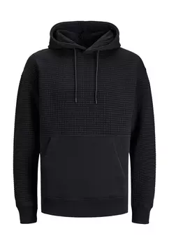 Толстовка Jack & Jones Hoodie 'Black Structure', черный