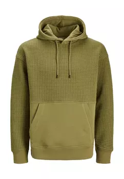 Толстовка Jack & Jones Hoodie 'Black Structure', зеленый