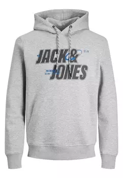 Толстовка Jack & Jones Hoodie 'Black', светло-серый