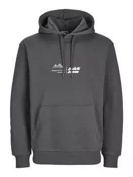 Толстовка Jack & Jones Hoodie 'LIMA LOGO', темно-серый