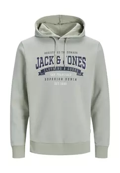 Толстовка Jack & Jones Hoodie 'Logo2 Col', светло-зеленый
