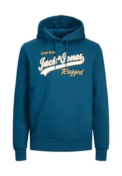 Толстовка Jack & Jones Hoodie 'Logo', синий