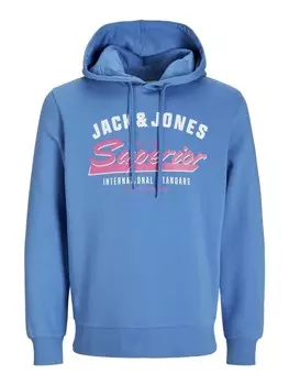 Толстовка Jack & Jones Hoodie 'Logo', синий