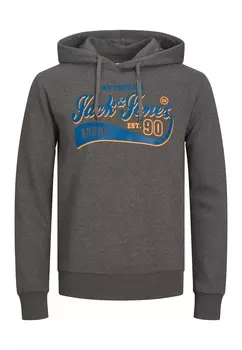 Толстовка Jack & Jones Hoodie 'Logo', темно-серый