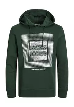 Толстовка Jack & Jones Hoodie 'Stein', темно-зеленый