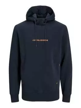 Толстовка Jack & Jones Hoodie 'Tree', темно-синий