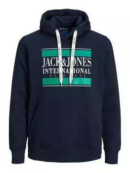 Толстовка JACK & JONES INTERNATIONAL, ночная синяя