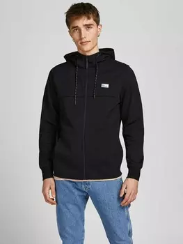 Толстовка Jack & Jones JCOAIR SWEAT ZIP HOOD NOOS., черный