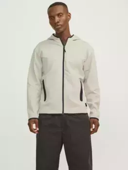 Толстовка Jack & Jones "JCOFUSION SWEAT ZIP HOOD NOOS", цвет Moonbeam Detail:Melang