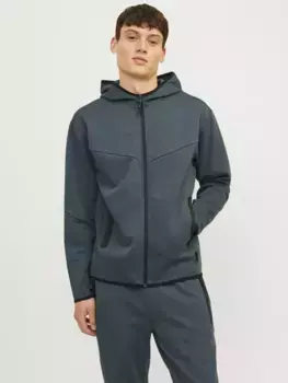 Толстовка Jack & Jones "JCOFUSION SWEAT ZIP HOOD NOOS", цвет Navy Blazer Detail:Melang