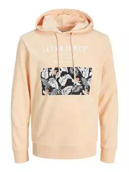 Толстовка Jack & Jones JJCHILL SHAPE SWEAT HOOD, оранжевый