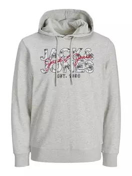 Толстовка Jack & Jones JJCHILL SHAPE SWEAT HOOD, белый