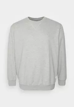 Толстовка Jack & Jones Jjebasic Crew Neck Noos Ps, светло-серый меланж