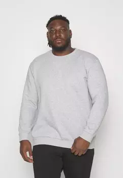 Толстовка Jack & Jones Jjebradley Crew, светло-серый меланж
