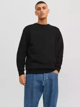 Толстовка Jack & Jones "JJEBRADLEY SWEAT CREW NOOS", черный