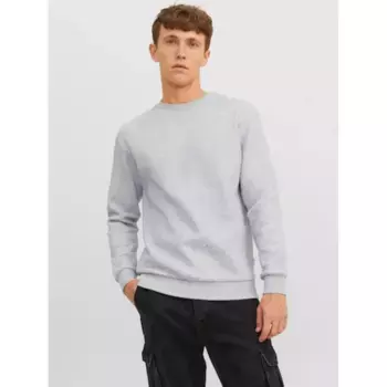 Толстовка Jack & Jones "JJEBRADLEY SWEAT CREW NOOS", серый